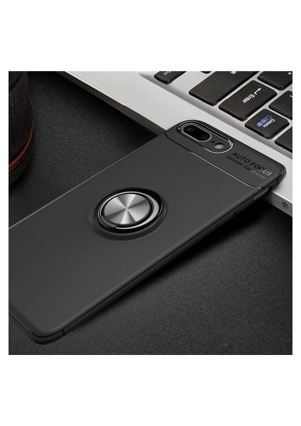 iPhone 7 Plus Kılıf Yüzüklü Sağlam Esnek Ringo Silikon Kapak
