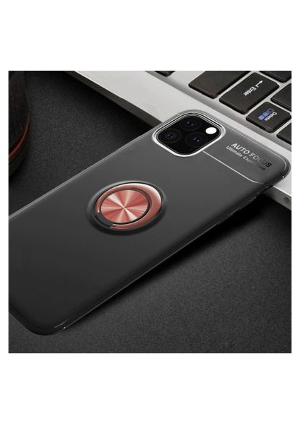 iPhone 11 Pro Max Kılıf Yüzüklü Sağlam Esnek Ringo Silikon Kapak