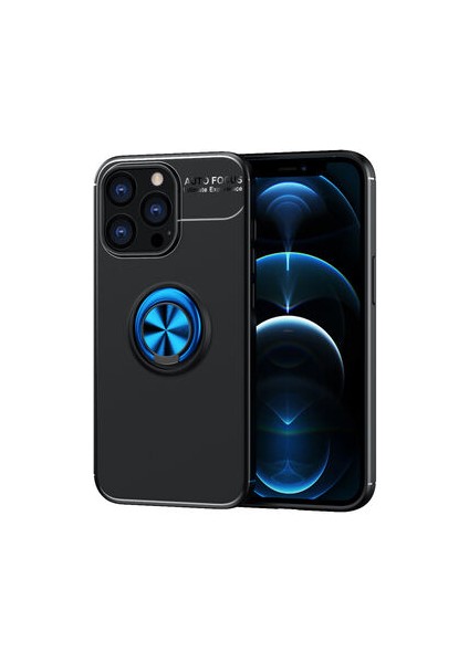iPhone 14 Pro Max Kılıf Yüzüklü Sağlam Esnek Ringo Silikon Kapak