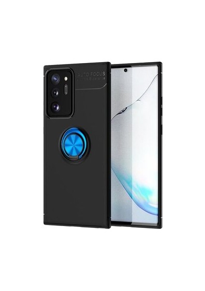 Samsung Galaxy Note 20 Ultra Kılıf Yüzüklü Sağlam Esnek Ringo Silikon Kapak