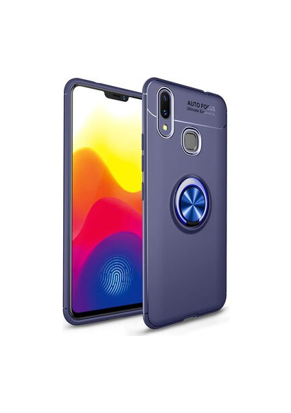 Xiaomi Mi Max 3 Kılıf Yüzüklü Sağlam Esnek Ringo Silikon Kapak