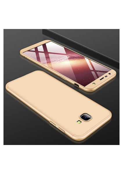 Samsung Galaxy J4 Plus Kılıf 3 Parçalı Şık Patch Sert Silikon Kapak