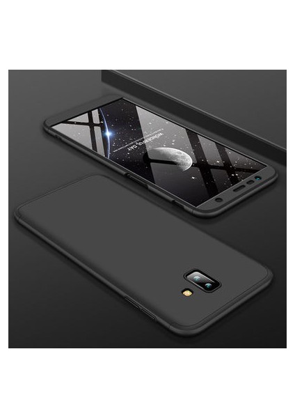 Samsung Galaxy J6 Plus Kılıf 3 Parçalı Şık Patch Sert Silikon Kapak