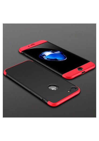 iPhone 5 Kılıf 3 Parçalı Şık Patch Sert Silikon Kapak
