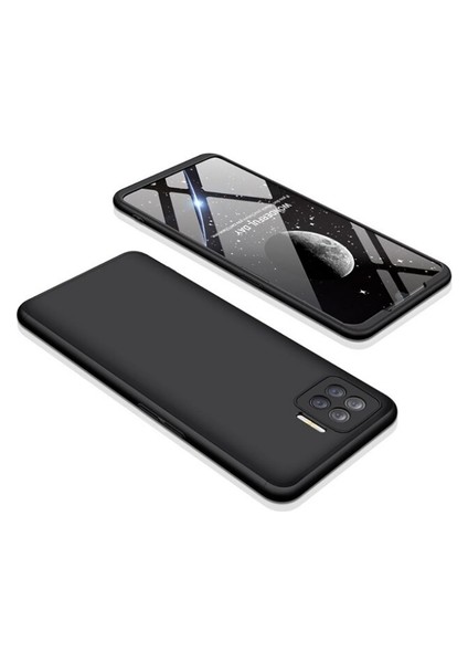 Oppo Reno 4 Lite Kılıf 3 Parçalı Şık Patch Sert Silikon Kapak