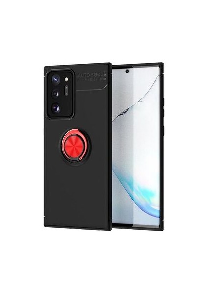Samsung Galaxy Note 20 Ultra Kılıf Yüzüklü Sağlam Esnek Ringo Silikon Kapak