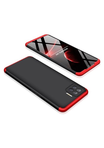 Oppo Reno 4 Lite Kılıf 3 Parçalı Şık Patch Sert Silikon Kapak