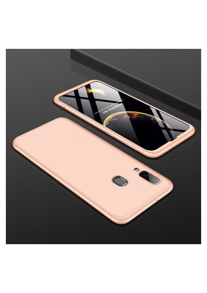 Samsung Galaxy A20 Kılıf 3 Parçalı Şık Patch Sert Silikon Kapak
