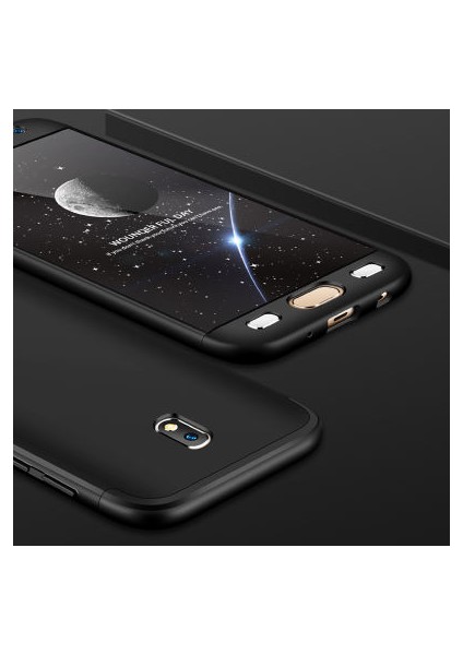 Samsung Galaxy J7 Pro Kılıf 3 Parçalı Şık Patch Sert Silikon Kapak