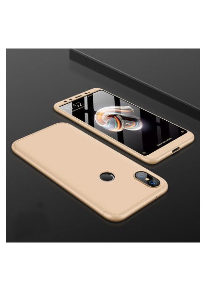 Xiaomi Mi 8 Kılıf 3 Parçalı Şık Patch Sert Silikon Kapak