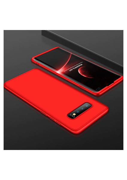 Samsung Galaxy S10 Plus Kılıf 3 Parçalı Şık Patch Sert Silikon Kapak