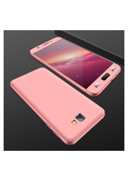 Samsung Galaxy J7 Prime Kılıf 3 Parçalı Şık Patch Sert Silikon Kapak