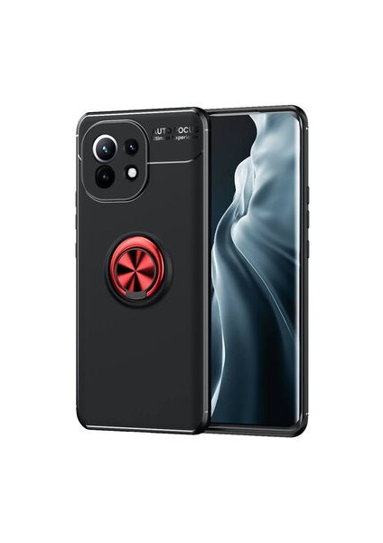Xiaomi Mi 11 Kılıf Yüzüklü Sağlam Esnek Ringo Silikon Kapak