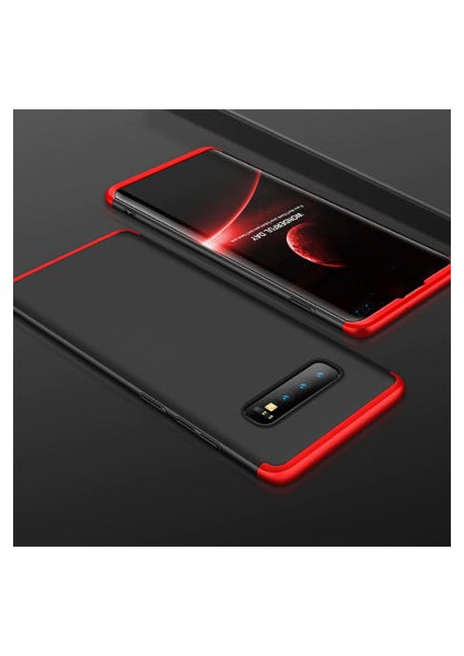 Samsung Galaxy S10 Plus Kılıf 3 Parçalı Şık Patch Sert Silikon Kapak