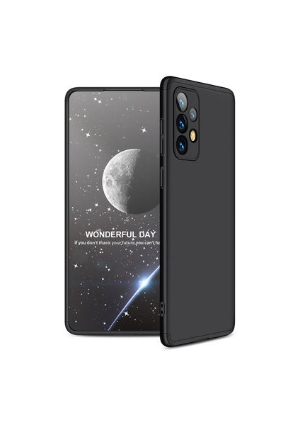 Samsung Galaxy A73 Kılıf 3 Parçalı Şık Patch Sert Silikon Kapak