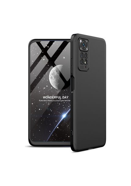 Redmi Note 11 Global Kılıf 3 Parçalı Şık Patch Sert Silikon Kapak