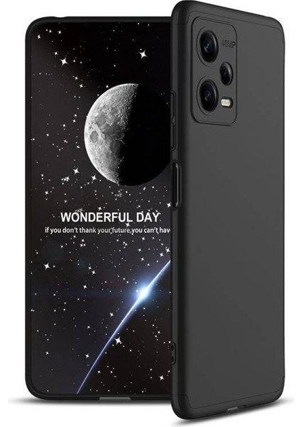Redmi Note 12 5g Kılıf 3 Parçalı Şık Patch Sert Silikon Kapak
