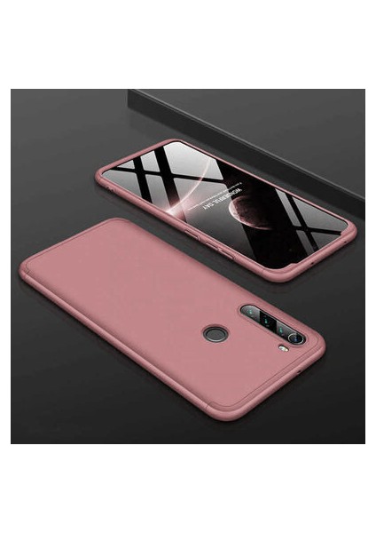 Redmi Note 8 Kılıf 3 Parçalı Şık Patch Sert Silikon Kapak