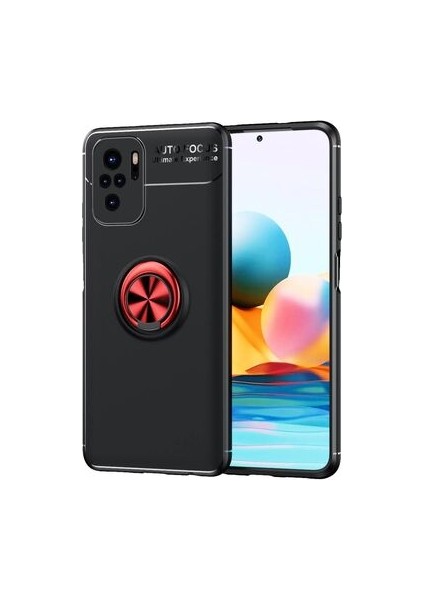 Redmi Note 10 Kılıf Yüzüklü Sağlam Esnek Ringo Silikon Kapak