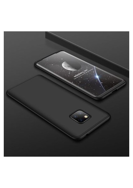 Huawei Mate 20 Pro Kılıf 3 Parçalı Şık Patch Sert Silikon Kapak