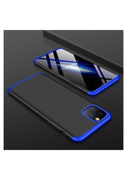 iPhone 11 Pro Max Kılıf 3 Parçalı Şık Patch Sert Silikon Kapak
