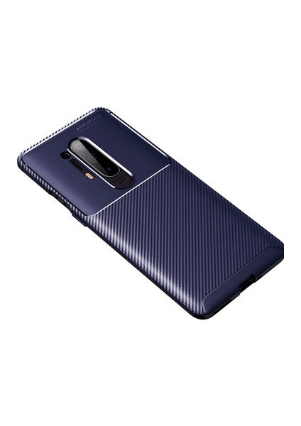 One Plus 8 Pro Kılıf Karbon Desenli Şık Tamia Premium Silikon Kapak