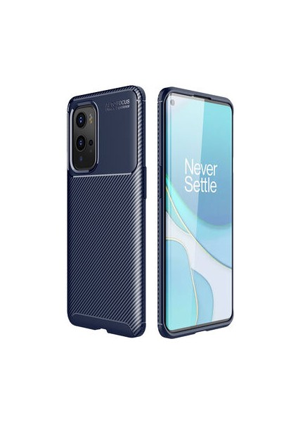 One Plus 9 Pro Kılıf Karbon Desenli Şık Tamia Premium Silikon Kapak