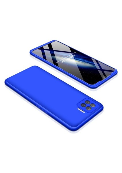Oppo Reno 4 Lite Kılıf 3 Parçalı Şık Patch Sert Silikon Kapak