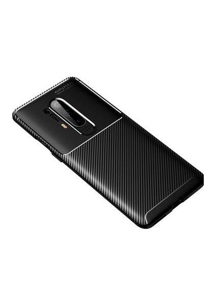 One Plus 8 Pro Kılıf Karbon Desenli Şık Tamia Premium Silikon Kapak
