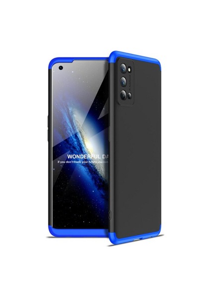 Realme 7 Pro Kılıf 3 Parçalı Şık Patch Sert Silikon Kapak