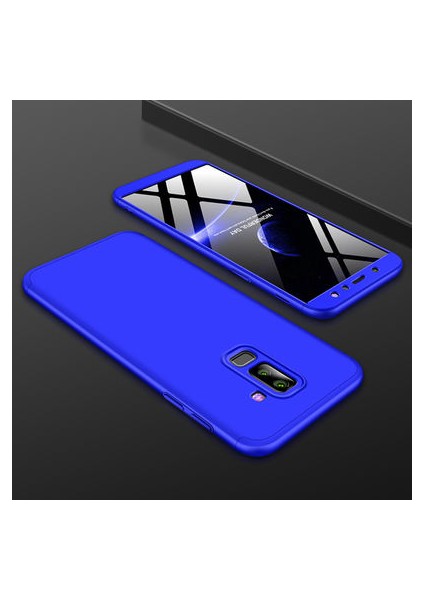 Samsung Galaxy A6 Plus 2018 Kılıf 3 Parçalı Şık Patch Sert Silikon Kapak