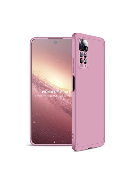 Redmi Note 11 Pro 5g Kılıf 3 Parçalı Şık Patch Sert Silikon Kapak