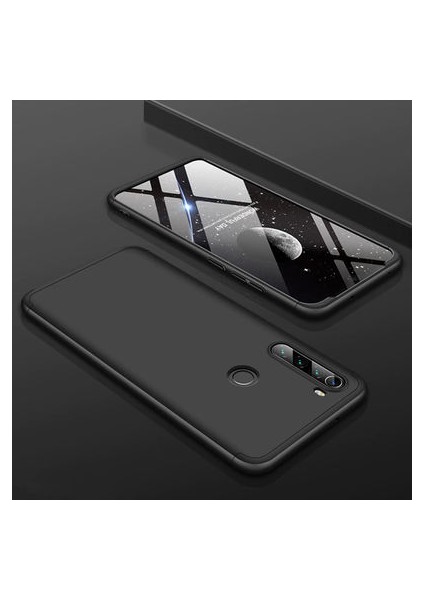 Redmi Note 8 Kılıf 3 Parçalı Şık Patch Sert Silikon Kapak
