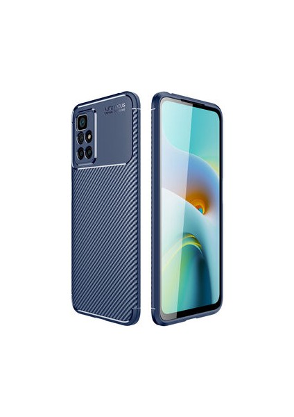 Redmi 10 Kılıf Karbon Desenli Şık Tamia Premium Silikon Kapak