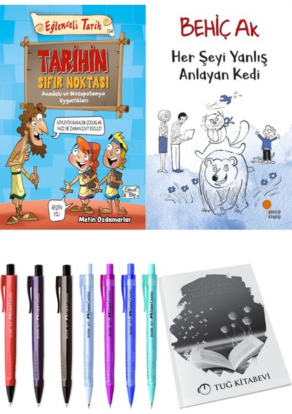 Her Şeyi Yanlış Anlayan Kedi ve Tarihin Sıfır Noktası Anadolu ve Mezopotomya Uygarlıkları 2li Set