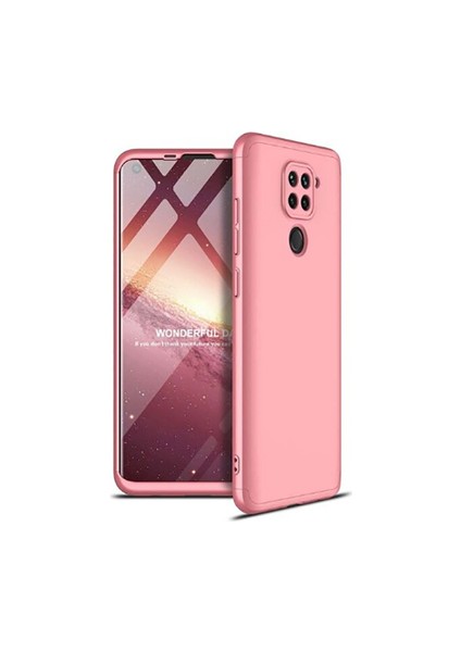 Redmi Note 9 Kılıf 3 Parçalı Şık Patch Sert Silikon Kapak