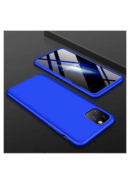iPhone 11 Pro Max Kılıf 3 Parçalı Şık Patch Sert Silikon Kapak