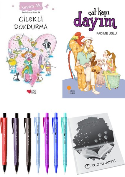 Çat Kapı Dayım ve Çilekli Dondurma 2li Set