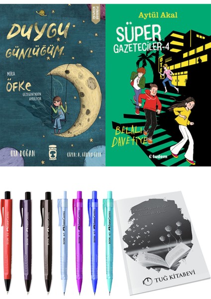 Süper Gazeteciler 4 Belalı Davetiye ve Duygu Günlüğüm Mira Öfke Gezegeni'nden Ayrılıyor 2li Set