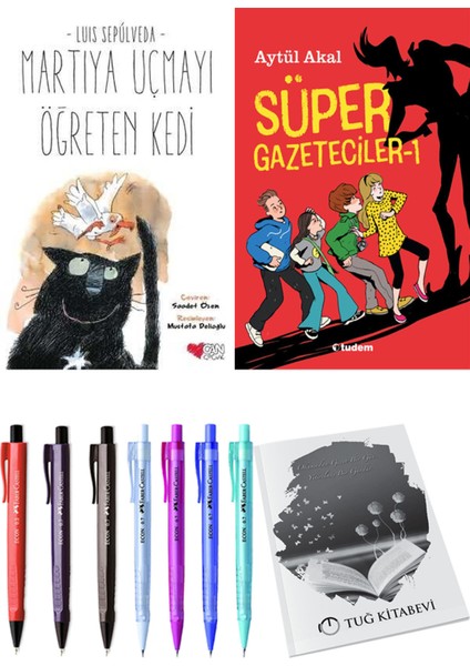 Süper Gazeteciler 1 ve Martıya Uçmayı Öğreten Kedi 2li Set