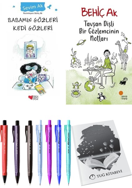 Tavşan Dişli Bir Gözlemcinin Notları ve Babamın Gözleri Kedi Gözleri 2li Set
