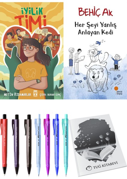 Her Şeyi Yanlış Anlayan Kedi ve Iyilik Timi 2li Set