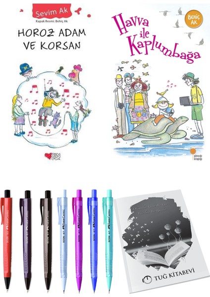 Havva Ile Kaplumbağa ve Horoz Adam ve Korsan 2li Set