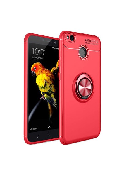 Redmi 4x Kılıf Yüzüklü Sağlam Esnek Ringo Silikon Kapak