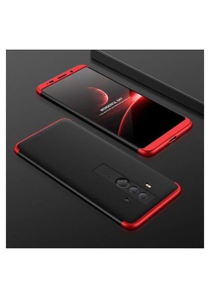 Huawei Mate 10 Pro Kılıf 3 Parçalı Şık Patch Sert Silikon Kapak
