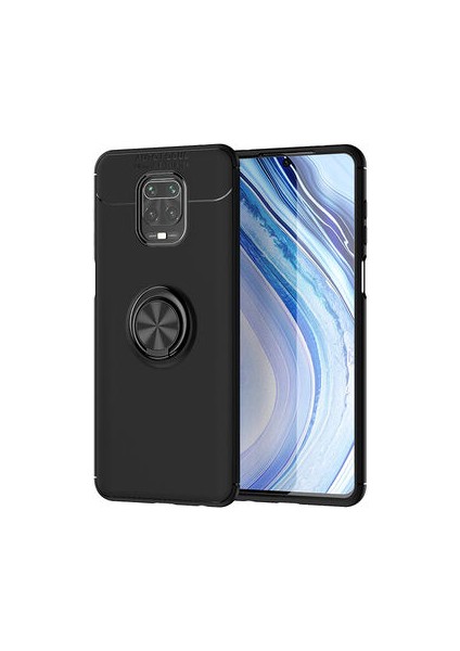 Redmi Note 9 Pro Kılıf Yüzüklü Sağlam Esnek Ringo Silikon Kapak