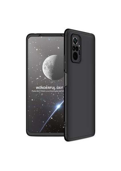 Redmi Note 10 Pro Kılıf 3 Parçalı Şık Patch Sert Silikon Kapak