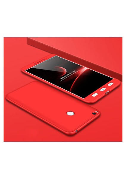 Xiaomi Mi Max 2 Kılıf 3 Parçalı Şık Patch Sert Silikon Kapak