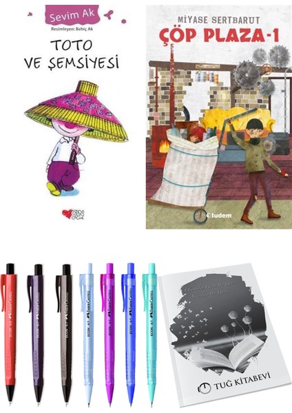 Çöp Plaza 1 ve Toto ve Şemsiyesi 2li Set