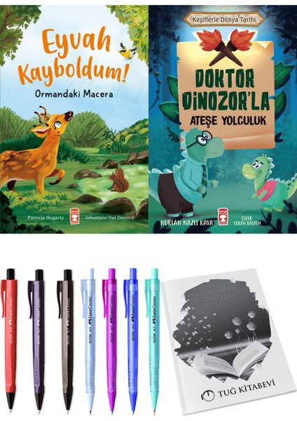 Doktor Dinozor'la Ateşe Yolculuk ve Eyvah Kayboldum! Ormandaki Macera 2li Set